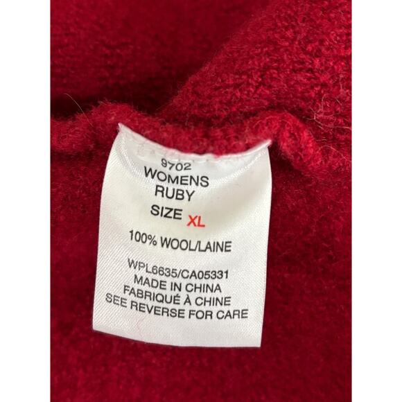 WOOLRICH Womens Size XL Full Zip Up Ruby 100% Wool Vest - Picture 11 of 12